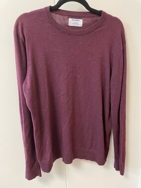 Old Navy Men's Crewneck Sweater - Plum/Berry